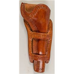 Tooled Colt Revolver Holster