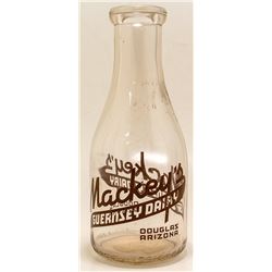 Rare Douglas Quart Milk Bottle