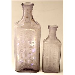 Two Elvey & Hulett Drug Bottles