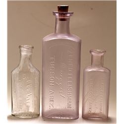 Three Tucson Drug Bottles