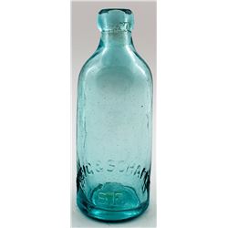 Breig & Schafer Pictorial Soda Bottle