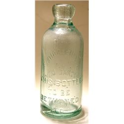 Fuelscher Hutch Soda Bottle, Central City