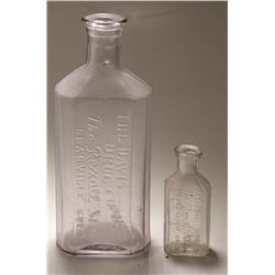 Two Davis Drug Bottles