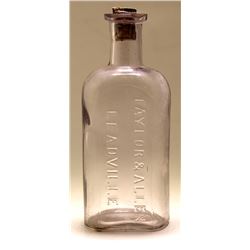 Taylor & Allen Drug Bottle