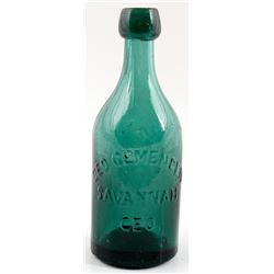 GEO. GEMENDEN Pictorial Soda Bottle