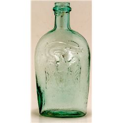 Historical Flask, Eagle with Shield