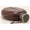 Image 1 : Rare Leather Covered Whiskey Flask