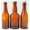 Image 1 : Three American Embossed Amber Beers