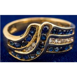 Diamond and Sapphire Ring