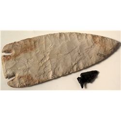 Large Indian Stone Spearhead