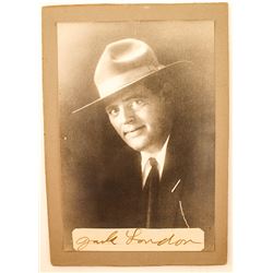 Photo/Autograph of Jack London