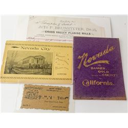 Nevada City Ephemera