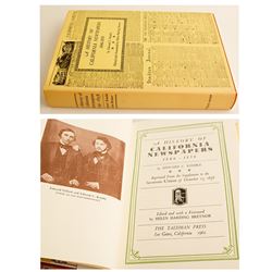 History of California Newspapers, 1846-1858