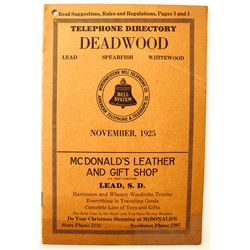 Deadwood Telephone Directory