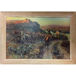 "The Jerkline" by CM Russell Print