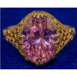 Pink CZ Cocktail Ring