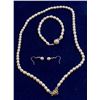 Image 1 : Seed Pearl Necklace, Bracelet, and Earrings