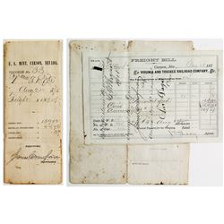 U. S. Mint / Virginia & Truckee Document