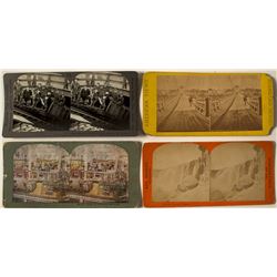 Four Stereoview Cards, Mining & Misc.