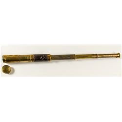 Antique Brass Telescope