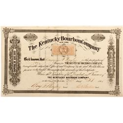 Rare Kentucky Bourbon Company Stock Certificate