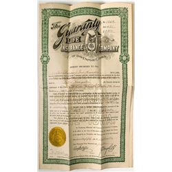 Guaranty Life Insurance Policy