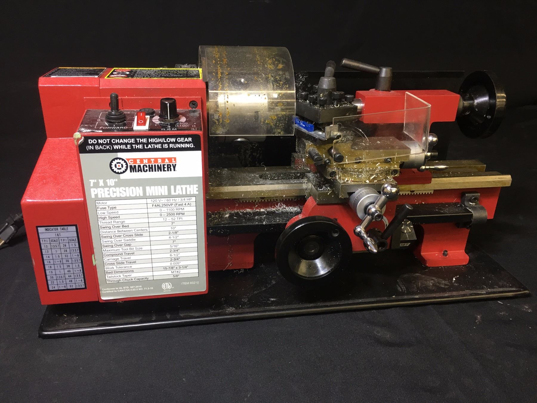 CENTRAL MACHINERY 7 X 10
