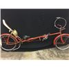 Image 1 : ORANGE VINTAGE CAPS RECUMBANT SINGLE SPEED BIKE