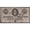 Image 1 : 1864 Fifty Cents The Confederate States of America Note