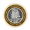 Image 1 : .999 Silver Reno Hilton $10 Casino Gaming Token Limited Edition