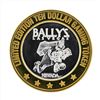 Image 2 : .999 Silver Ballys Las Vegas $10 Casino Gaming Token Limited Edition