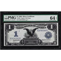 1899 $1 Black Eagle Silver Certificate Note PMG Choice Uncirculated 64EPQ