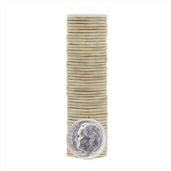 Roll of (50) 1959-P Brilliant Uncirculated Roosevelt Dimes