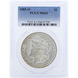 1885-O $1 Morgan Silver Dollar Coin PCGS MS63