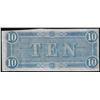Image 2 : 1864 $10 Confederate States of America Note