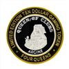 Image 2 : .999 Silver Four Queens Hotel and Casino Las Vegas $10 Casino Gaming Token Limit