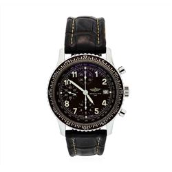 Rare Mens Breitling Havana Brown Navitimer Aviastar Watch A13024