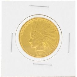 1907 NM $10 Indian Head Eagle Gold Coin