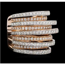 14KT Rose and White Gold 2.50ctw Diamond Ring