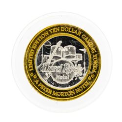 .999 Silver Hard Rock Hotel $10 Casino Gaming Token Limited Edition