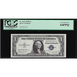 1935H $1 Silver Certificate Note PCGS Very Choice New 64PPQ