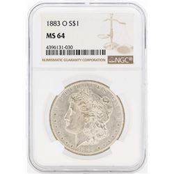 1883-O $1 Morgan Silver Dollar Coin NGC MS64