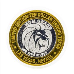 .999 Silver MGM Grand Las Vegas $10 Casino Gaming Token Limited Edition