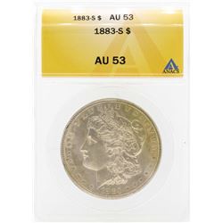 1883-S $1 Morgan Silver Dollar Coin ANACS AU53