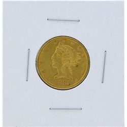 1887-S $5 Liberty Head Half Eagle Gold Coin