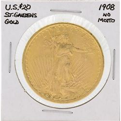 1908 NM $20 St. Gaudens Double Eagle Gold Coin