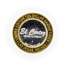 .999 Silver El Cortez Hotel and Casino $10 Casino Gaming Token Limited Edition