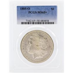 1885-O $1 Morgan Silver Dollar Coin PCGS MS65+