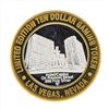 Image 1 : .999 Silver Four Queens Casino hotel Las Vegas $10 Casino Gaming Token Limited E