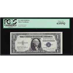 1935H $1 Silver Certificate Note PCGS Choice New 63PPQ
